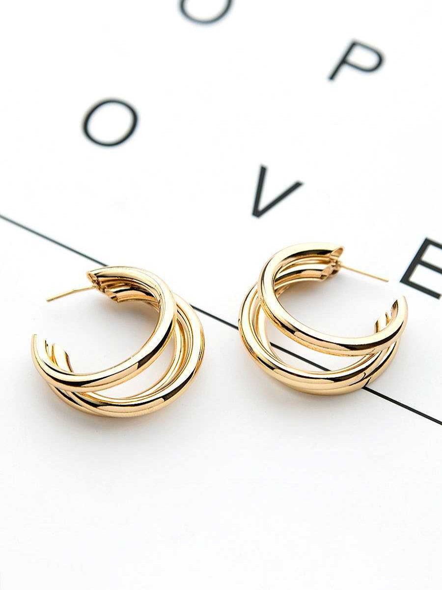 Earrings Everstylish | The Elegant Statement Makers - Golden Stud Earrings