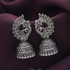 Earrings Everstylish | The Bird Of Wonder- Oxidised Jhumka Earrings