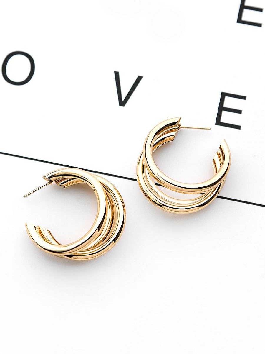 Earrings Everstylish | The Elegant Statement Makers - Golden Stud Earrings