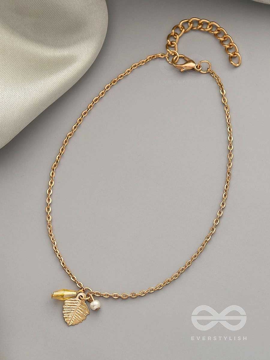 Anklets Everstylish | The Autumn Tree- Elegant Golden Anklet