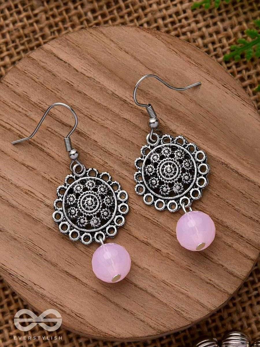 Earrings Everstylish | Blush Blossoms - Oxidised Jhumka Earrings