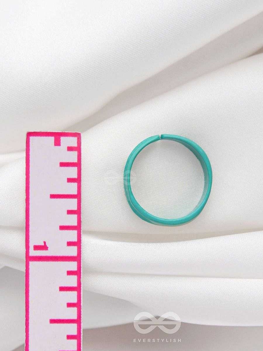 Rings Everstylish | My Blue Lush - Adjustable Acrylic Ring