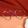 Earrings Everstylish | Your Twisted Love - Silver Hoop Earrings