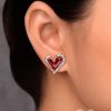 Earrings Everstylish | Scarlet'S Love - Golden Embellished Earrings