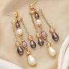 Earrings Everstylish | The Crystal Chandelier- Golden Embellished Earrings