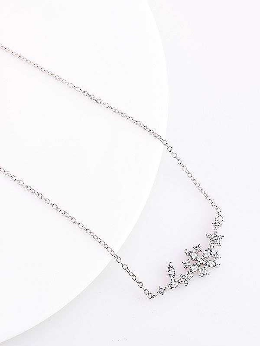 Neckpieces Everstylish | Whimsical Violets Cz Neckpiece