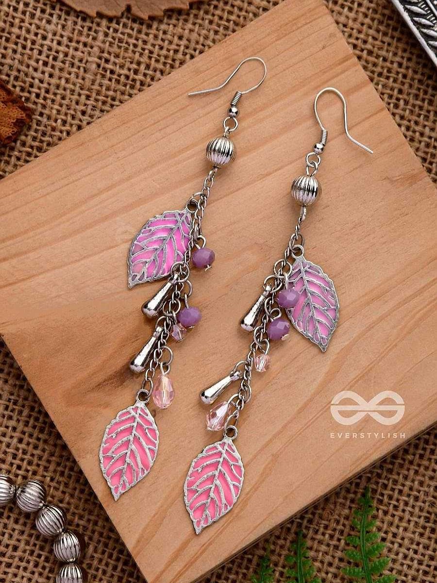 Earrings Everstylish | The Dancing Leaflets - Casual Drop Earrings (Pink)