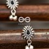 Earrings Everstylish | The Flared Droplet Studs (Onyx Black) - The Melodious Ghungroo Collection