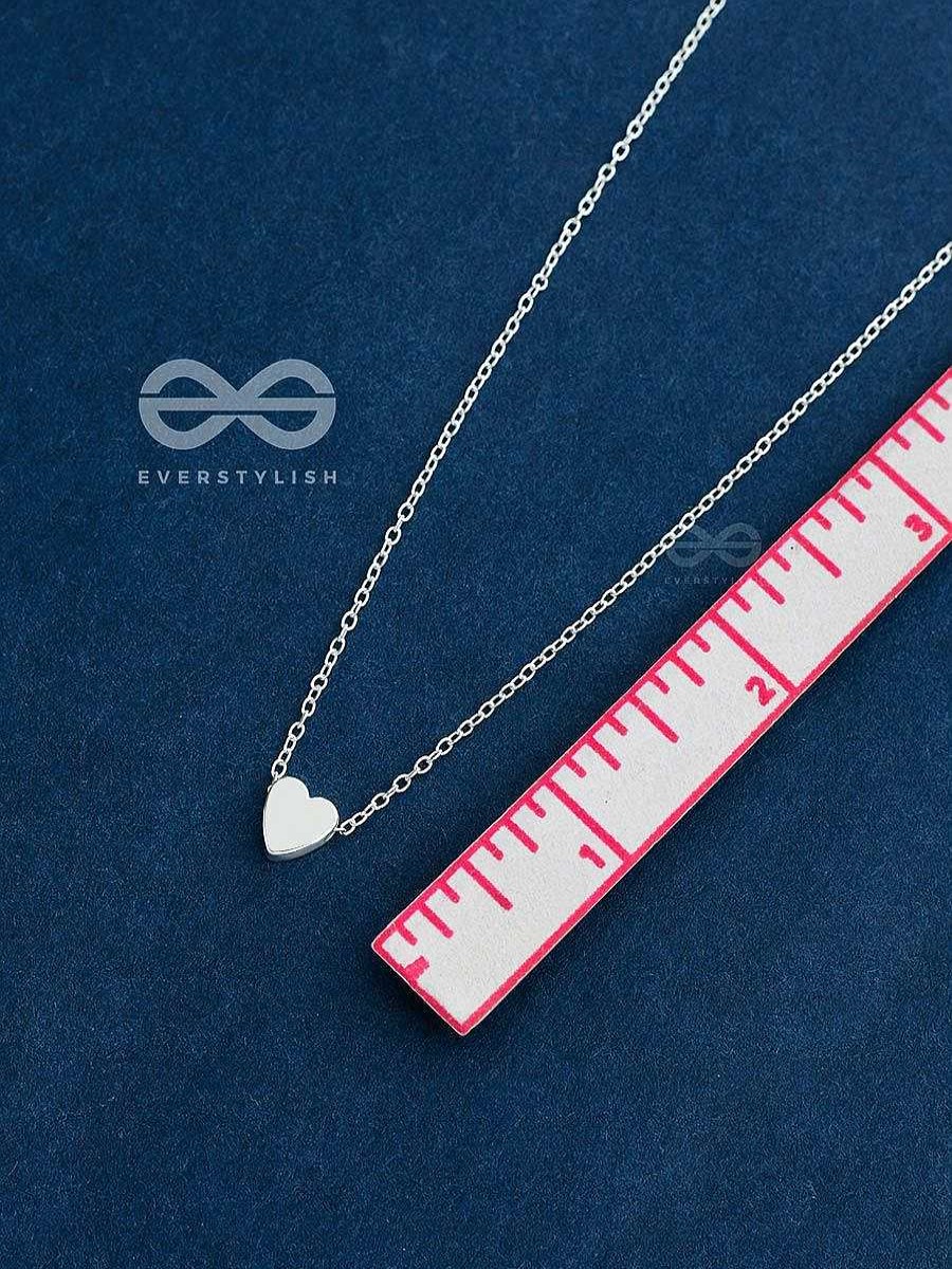 Neckpieces Everstylish | The Dainty Heart Neckpiece - Silver