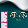 Earrings Everstylish | Don'T Leaf Me - Golden Ear-Jackets