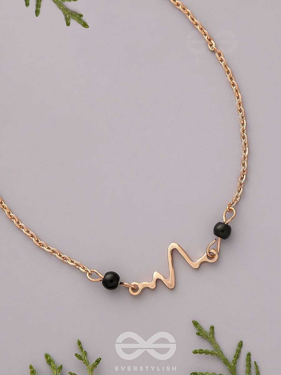 Anklets Everstylish | The Life Line- Golden Anklet