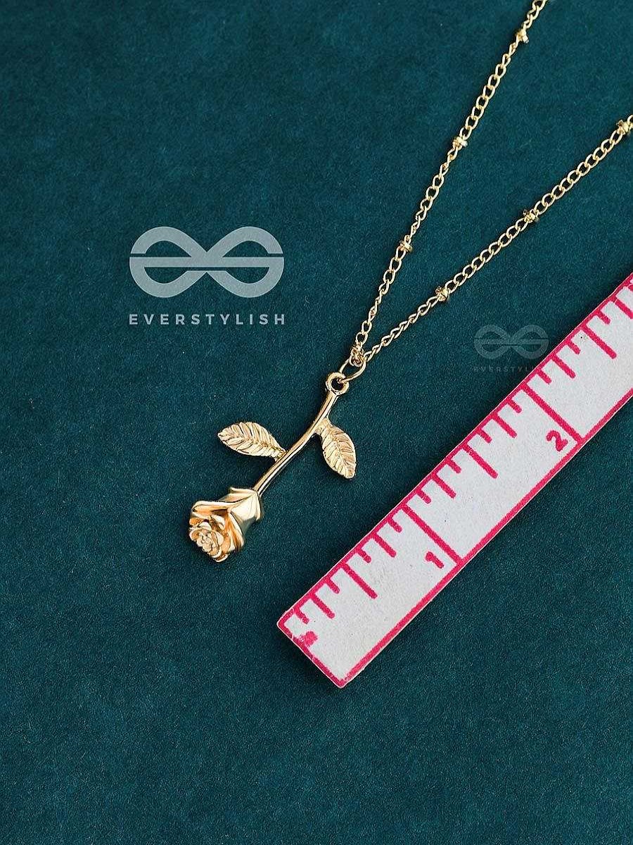 Neckpieces Everstylish | La Vie En Rose Statement Golden Neckpiece