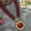 Neckpieces Everstylish | The Timeless Elegance- Beautiful Beaded Neckpiece (Mulberry)