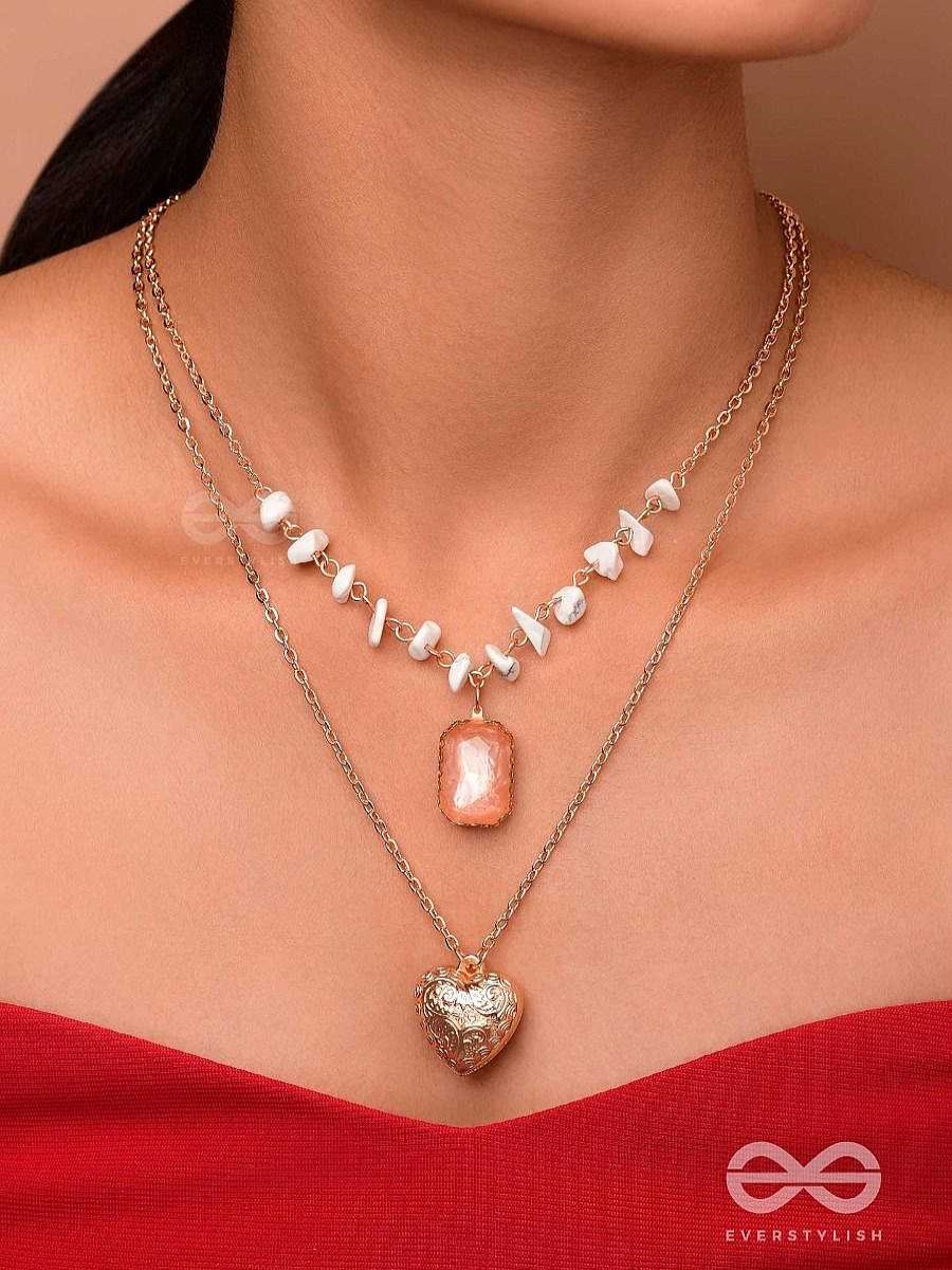 Neckpieces Everstylish | A Pink Heartscape- Boho Multilayered Neckpiece