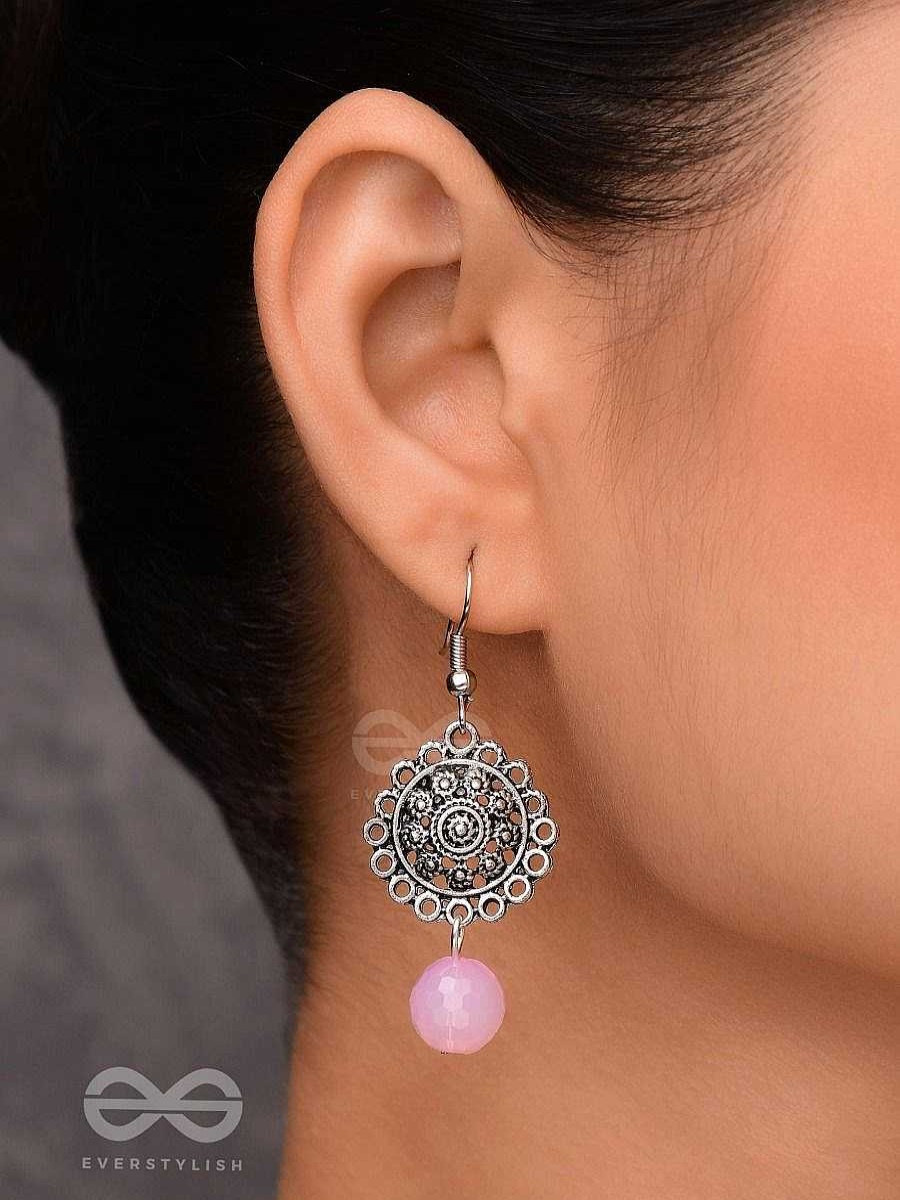 Earrings Everstylish | Blush Blossoms - Oxidised Jhumka Earrings