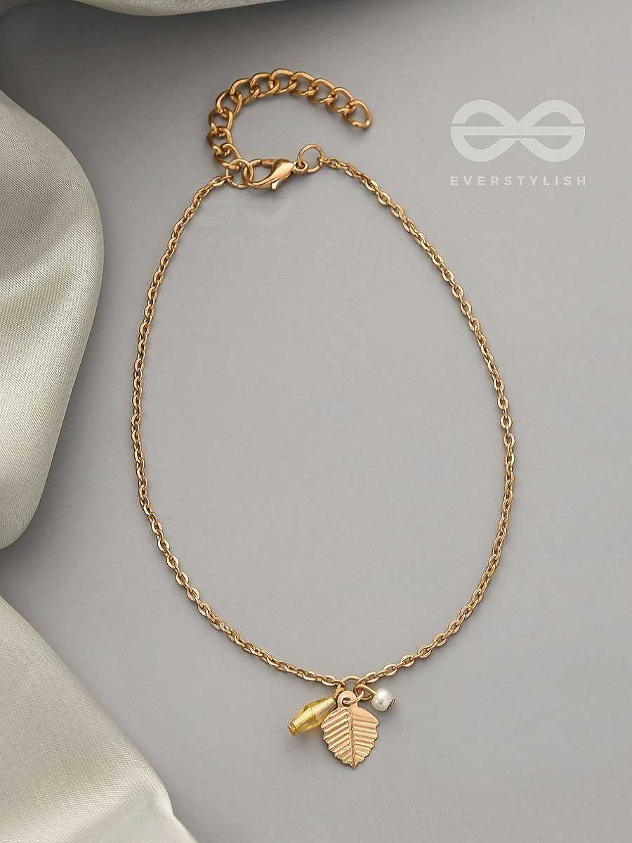 Anklets Everstylish | The Autumn Tree- Elegant Golden Anklet