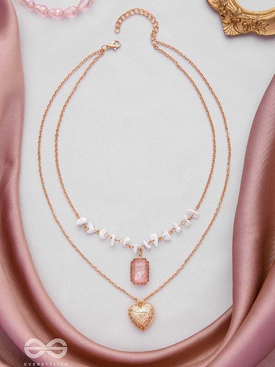 Neckpieces Everstylish | A Pink Heartscape- Boho Multilayered Neckpiece