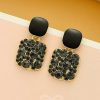 Earrings Everstylish | The Ebony Mystique- Stunning Embellished Earrings