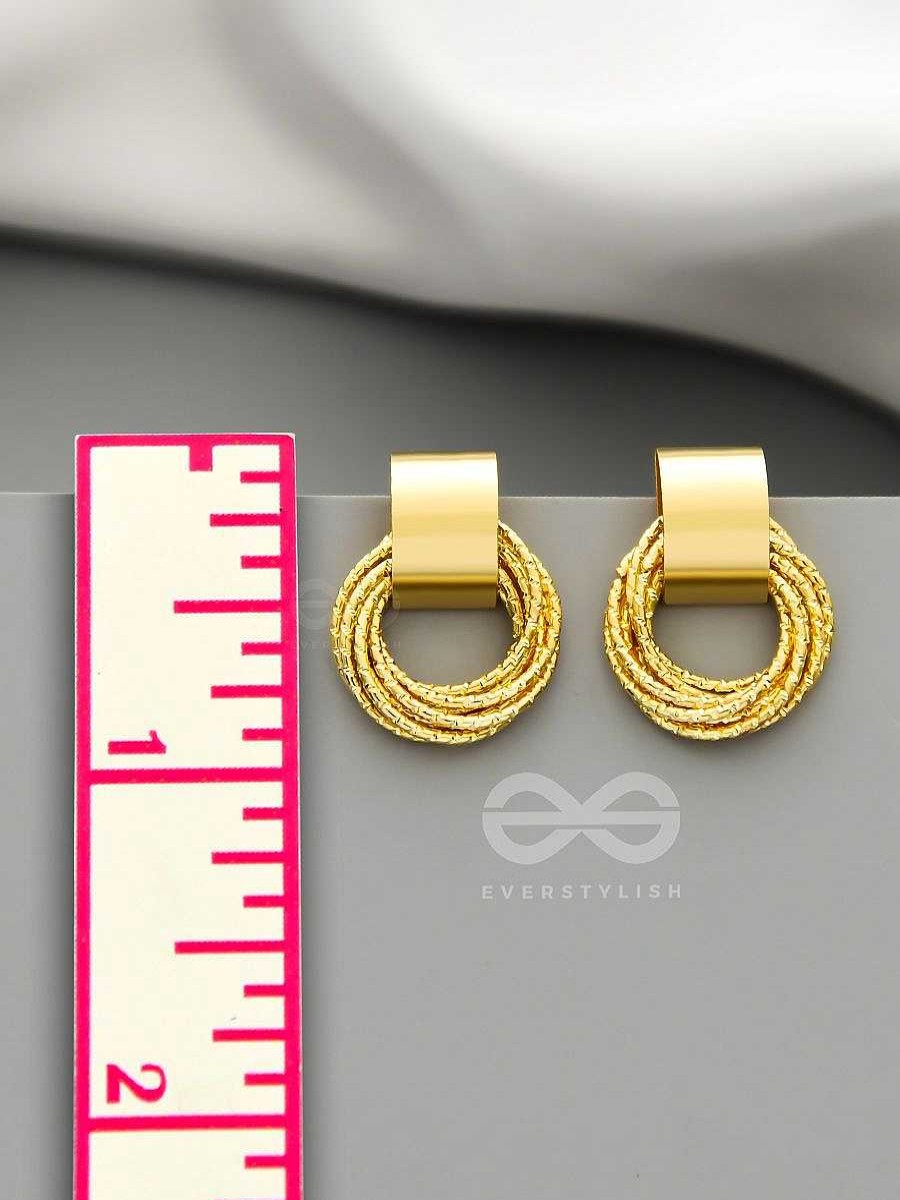 Earrings Everstylish | A Chunk Of Gold - Statement Earrings